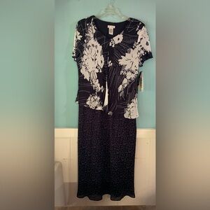 NWT Citi Dress brand navy blue dress size 24 W Tall
